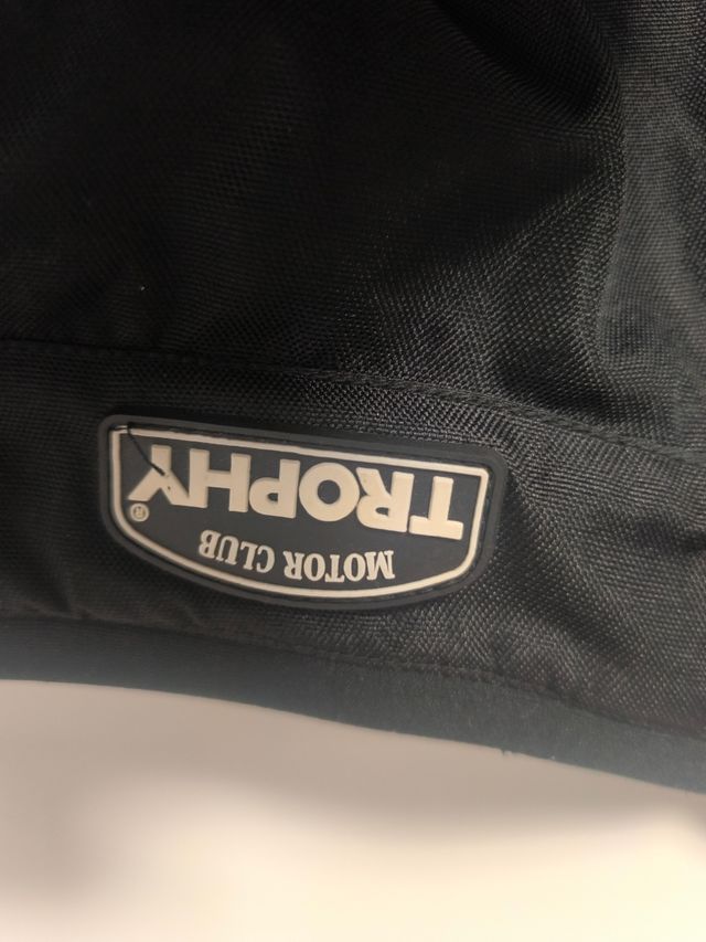 Chaqueta Motorista Trophy Negra y Gris hombre