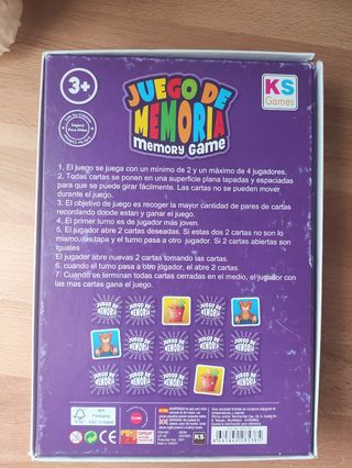 Juego de Memoria KS Games Preescolar