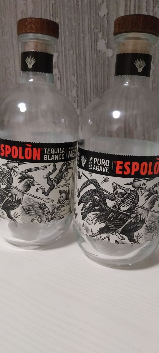 2 Bottiglie Vuote Espolon Tequila