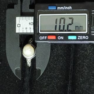 Anillo Acero Inoxidable Perla Agua Dulce