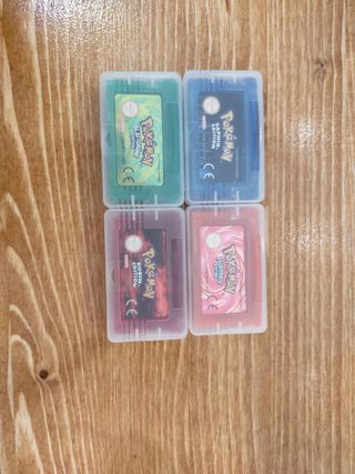 Juegos Gameboy Pokémon (4 unidades)