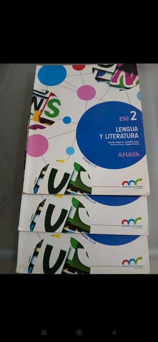Lengua y Literatura 2 °ESO. 3 libros 