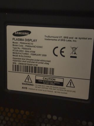 Samsung PS50A416C1D TV 50 pulgadas
