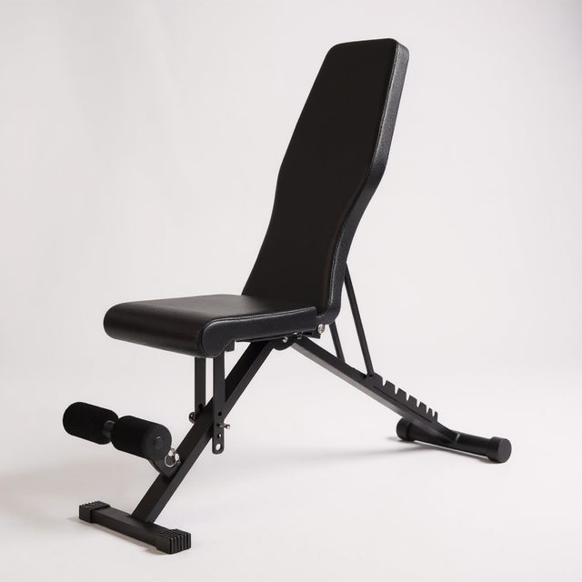 Banco Plegable Musculación Negro