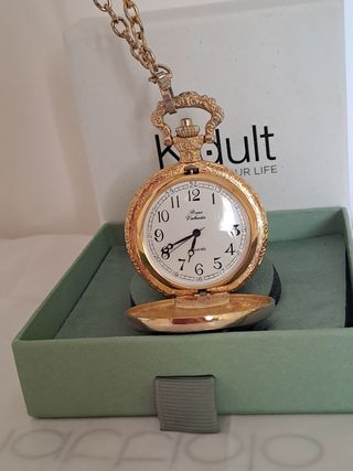 Orologio da tasca smalto Cloisonné floreale