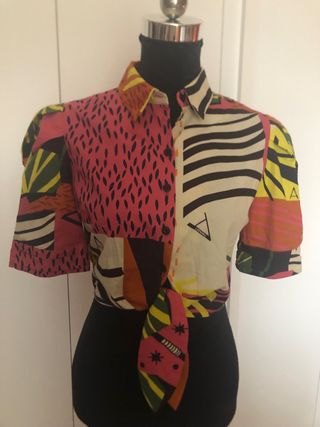 Camicia mezza manica fantasia