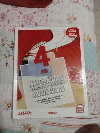 Libros de cuarto de mates