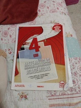 Libros de cuarto de mates