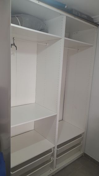 Armario 2 Puertas Correderas Blanco