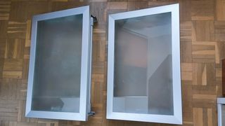 Puertas cristal abatibles vertical