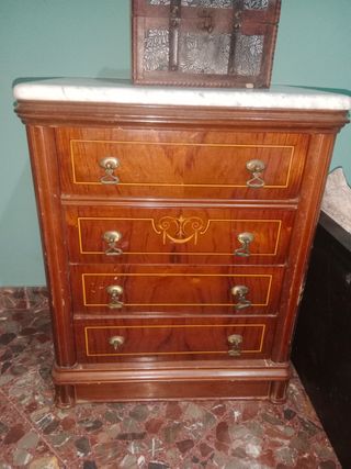 Mesa de noche madera 