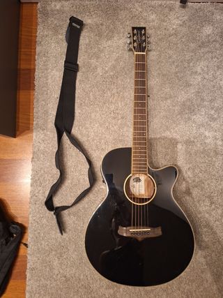 Guitarra Acústica Negra