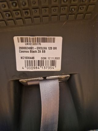 Silla de coche Britax Römer negra
