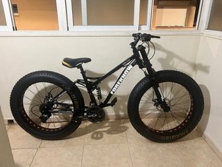 Bicicleta Fat Bike negro