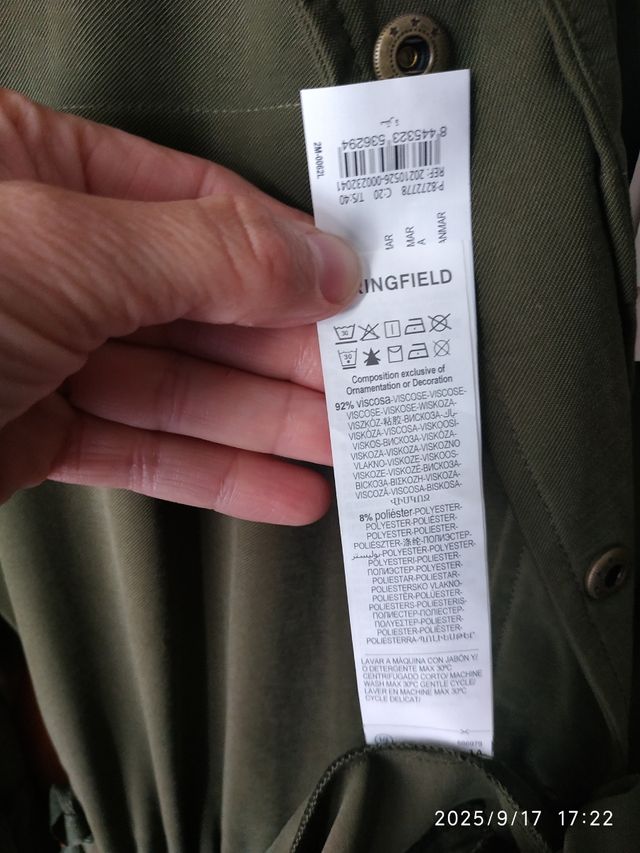 Parka Springfield Verde Oliva