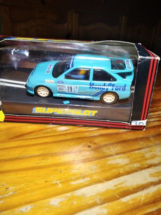 Ford Escort Superslot Coche Slot Azul