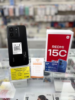 Xiaomi Redmi 15C 4G 128GB Negro