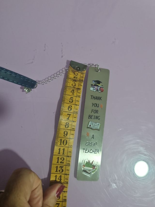 Marcapáginas plateado Great Teacher