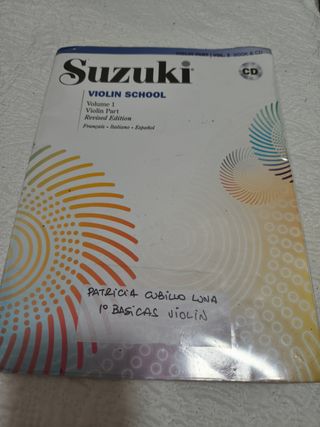 Libro Violín Suzuki Vol.1 (Partitura)