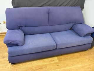 Sofá de 3 plazas azul/morado