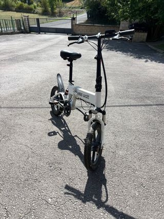 Bicicleta Eléctrica Plegable Blanca