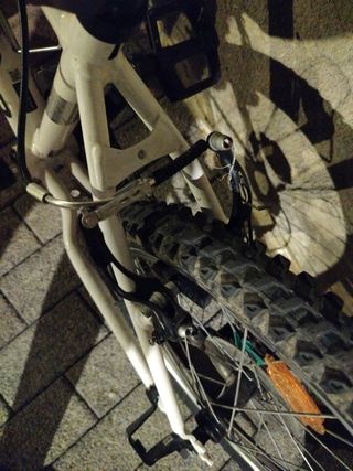Bicicleta Rockrider Blanca y Azul