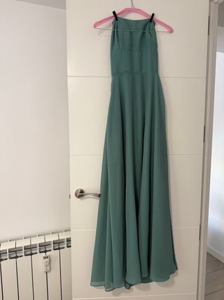 Vestido de fiesta verde