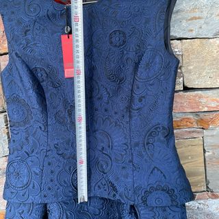 Vestido Carolina Herrera Azul Nuevo