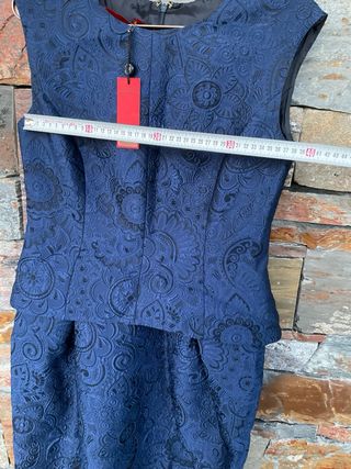 Vestido Carolina Herrera Azul Nuevo