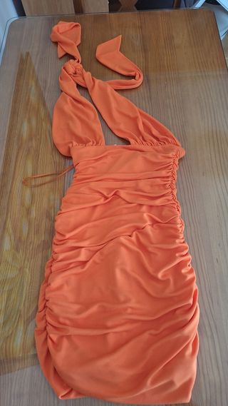 Vestido naranja Zara