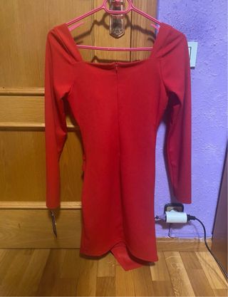 Vestido rojo fiesta elegante
