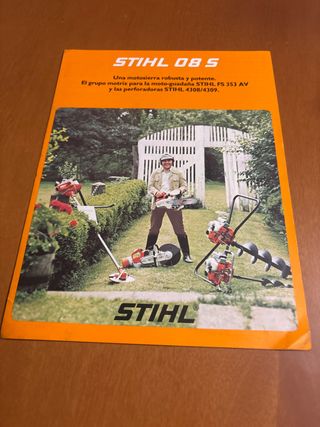 Folleto Publicidad Original Motosierra STIHL 08 S