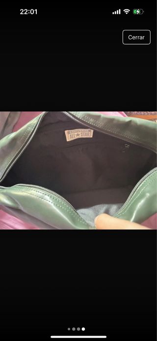 Bolso bandolera Converse negro