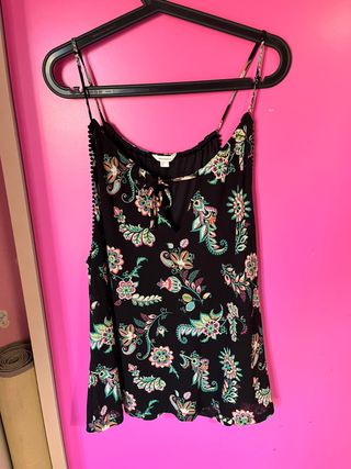 Blusa de tirantes estampada