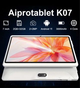 Tablet 7” Android 11 2GB+32GB Blanco NUEVO