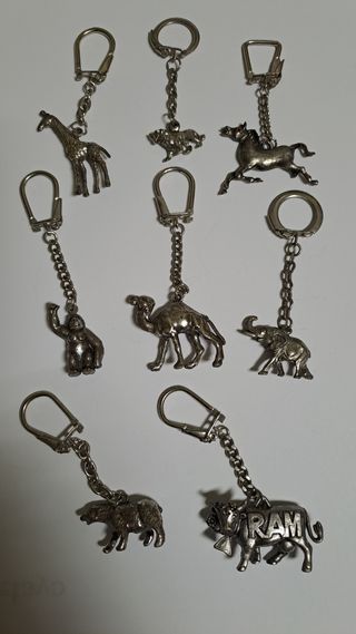 Llaveros de animales (8 unidades)