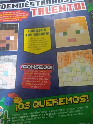 Lote revistas Lego Minecraft
