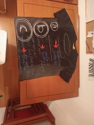 Camiseta Desigual Negra con Dibujos