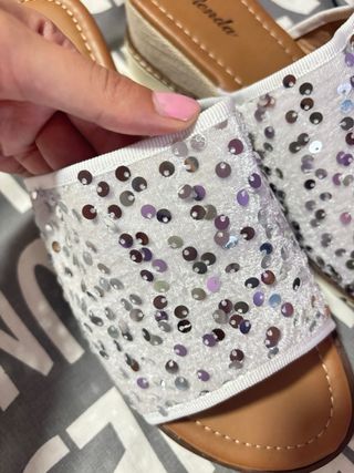 Sandalias Renda Talla 40 Brillantes