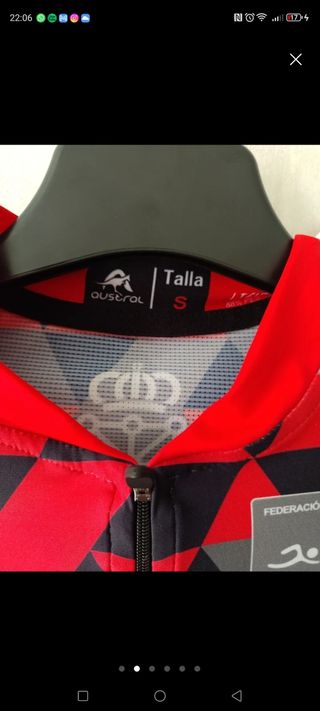 Maillot Ciclismo Austral Talla S Nuevo