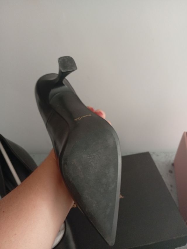 Zapatos de tacón negros Massimo Dutti