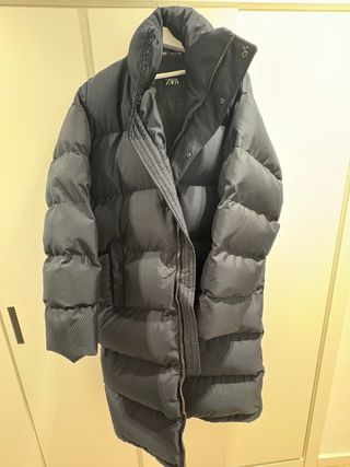 Abrigo acolchado Zara gris hombre