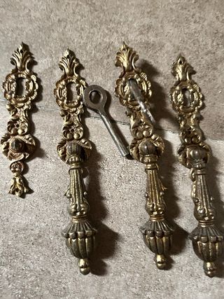 Tiradores antiguos de bronce para armarios!!!