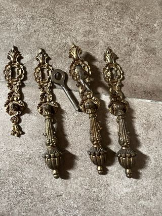 Tiradores antiguos de bronce para armarios!!!