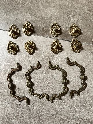 Tiradores antiguos de bronce para armarios!!!