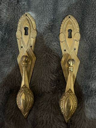 Tiradores antiguos de bronce para armarios!!!