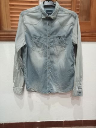 Camisa Vaquera Springfield Manga Larga