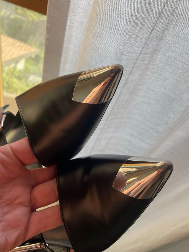 Mules nere Zign Studio con fibbia