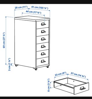HELMER Ikea- Archivador Metálico Verde