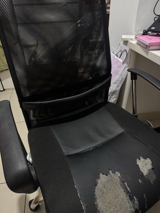 Silla ergonómica negra